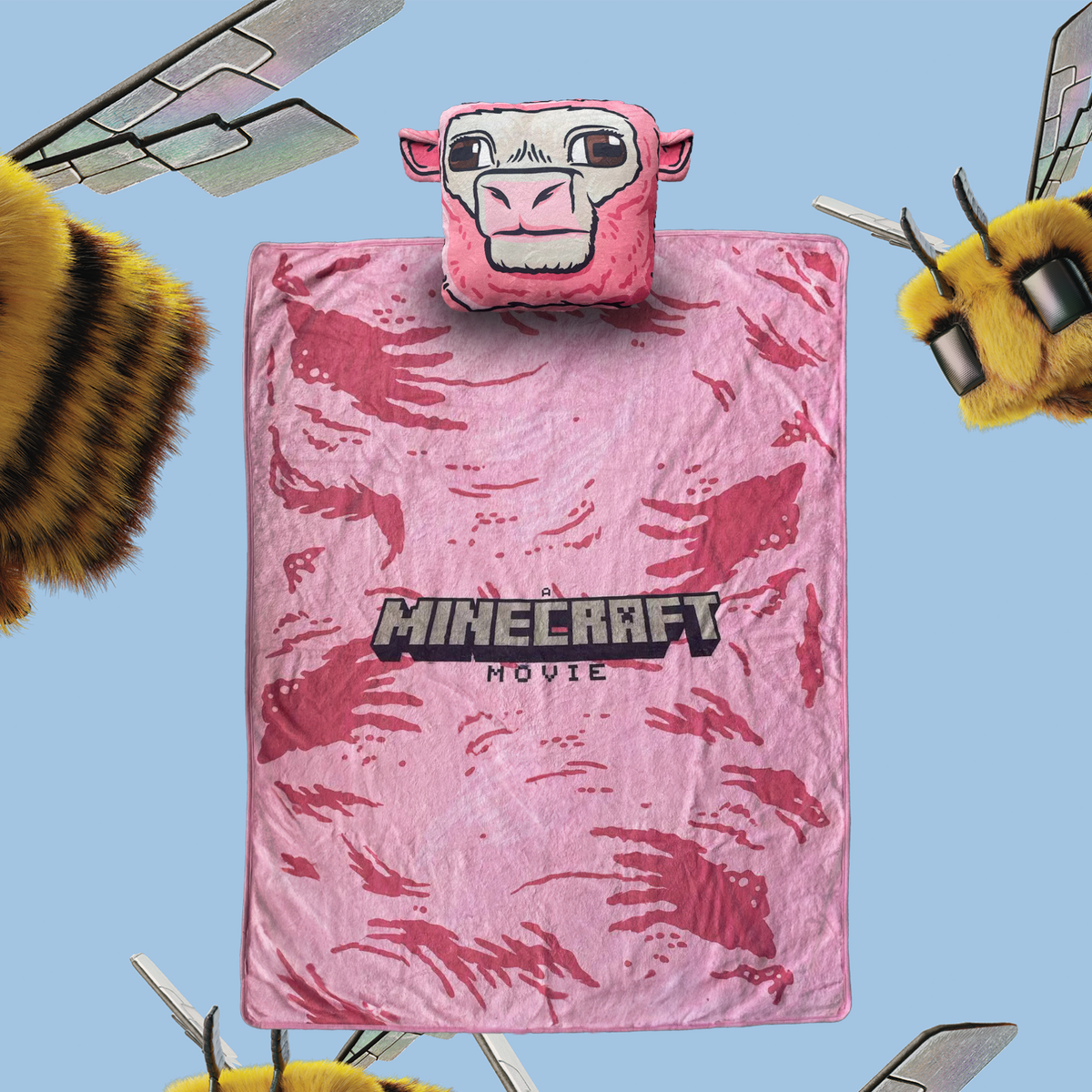 Minecraft Sheep Pillow Blanket