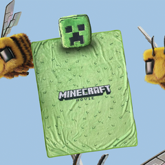 Minecraft Creeper Pillow Blanket