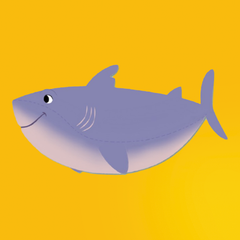 Hoppers 6" Plush: Mabel, King George, Diane Shark