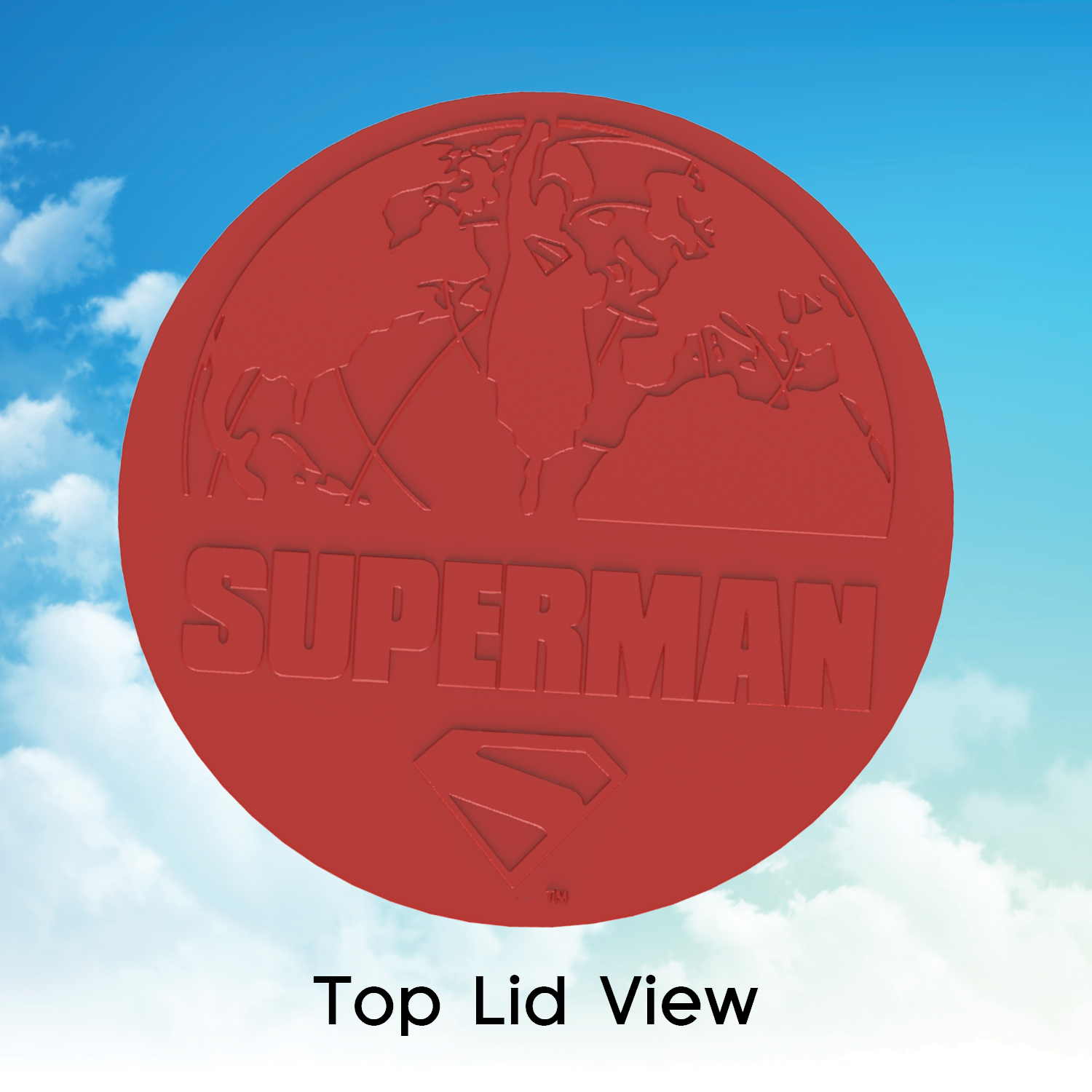 Superman 130 oz. Suit Totem Bucket
